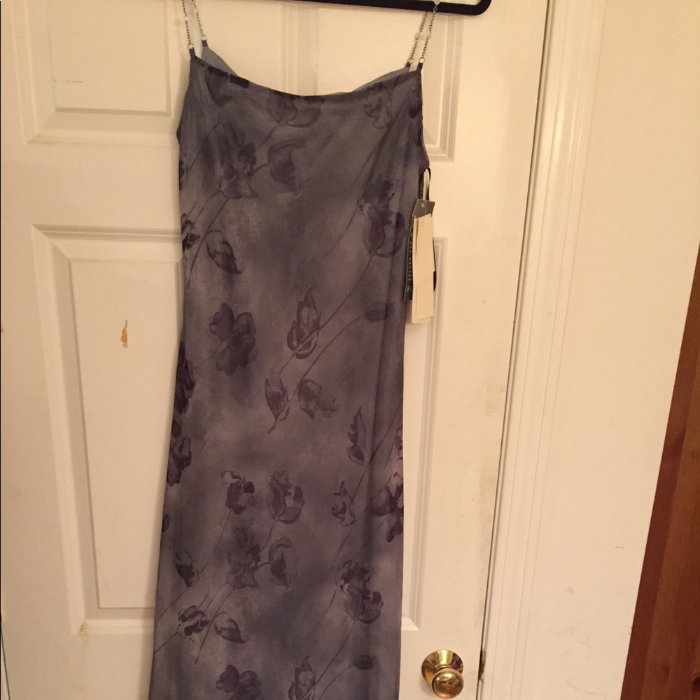 NWT Scott McClintock Maxi Gown w/ Beaded Straps